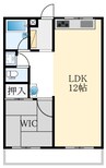 メゾンドタカ 1Rの間取り