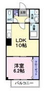 泉北高速鉄道/深井駅 徒歩24分 4階 築19年 1LDKの間取り