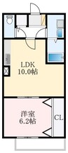 泉北高速鉄道/深井駅 徒歩24分 4階 築19年 1LDKの間取り