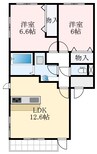 泉北高速鉄道/深井駅 徒歩24分 2階 築6年 2LDKの間取り