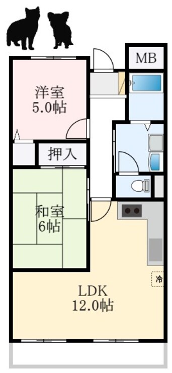 間取図 ヴィレジア(旧館)