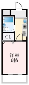 泉北高速鉄道/和泉中央駅 徒歩26分 2階 築29年 1Kの間取り