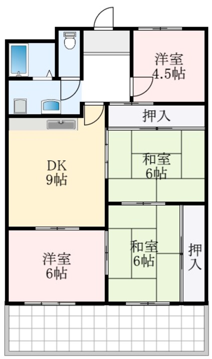 間取図 パークヒルズオーカー