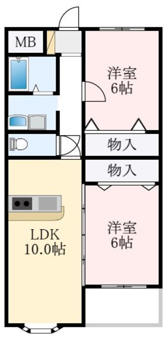 間取図 Etoneハイツ