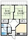 谷野マンション 2DKの間取り