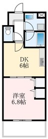 泉北高速鉄道/和泉中央駅 徒歩19分 3階 築20年 1DKの間取り