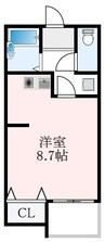 泉北高速鉄道/和泉中央駅 徒歩20分 3階 築20年 1Rの間取り