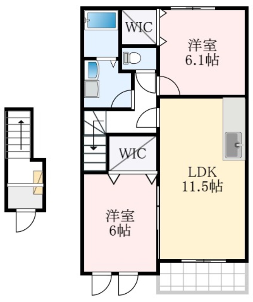 間取図 ピーチヒルズ