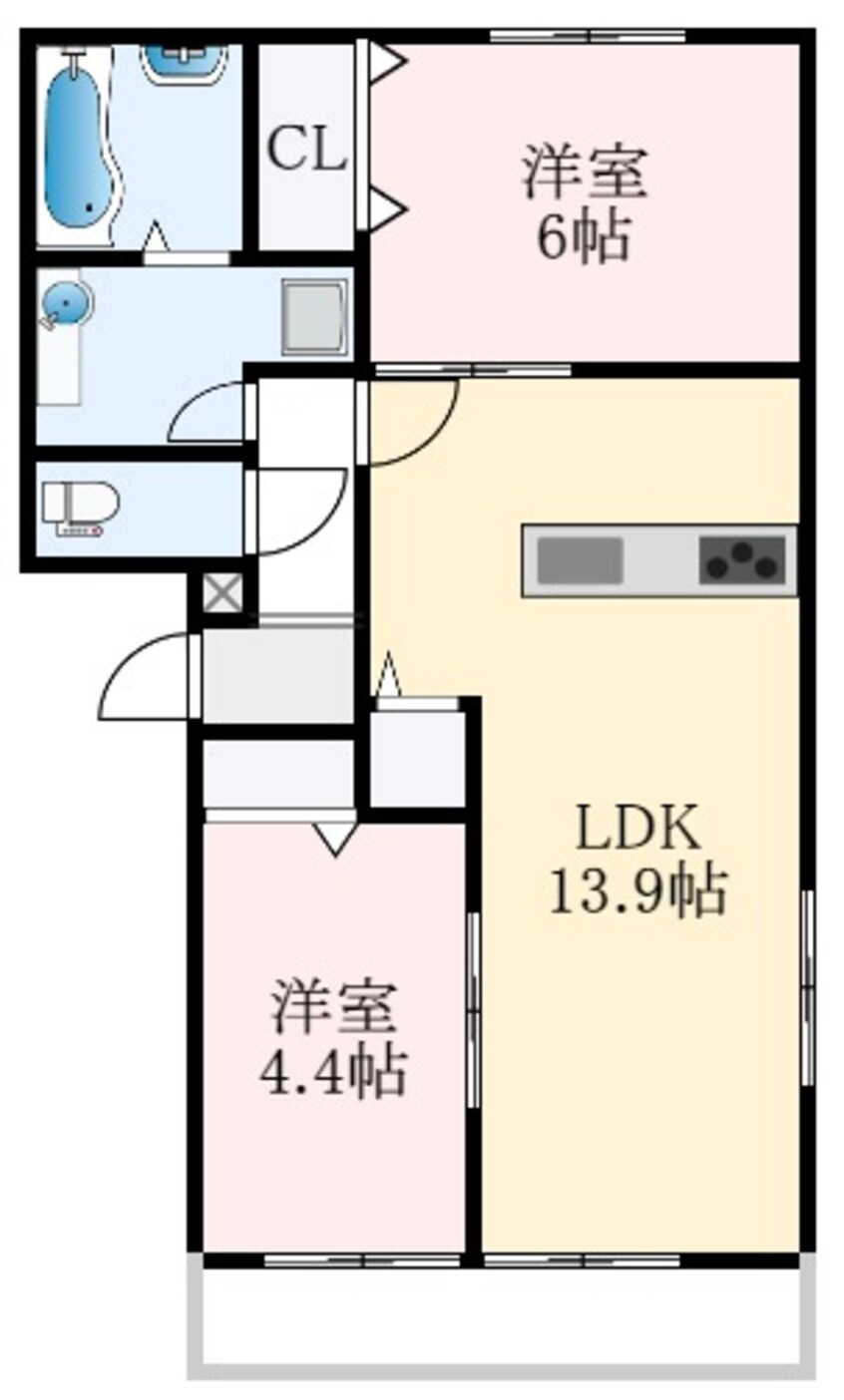 間取図 南海高野線/初芝駅 徒歩18分 3階 築1年