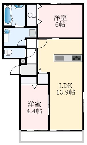 間取り図 南海高野線/初芝駅 徒歩18分 3階 築1年