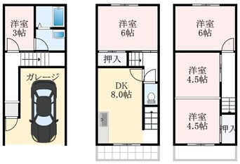 間取図 伊賀戸建3-4-15