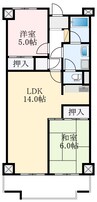 ドルミ・イヌイ 2LDKの間取り