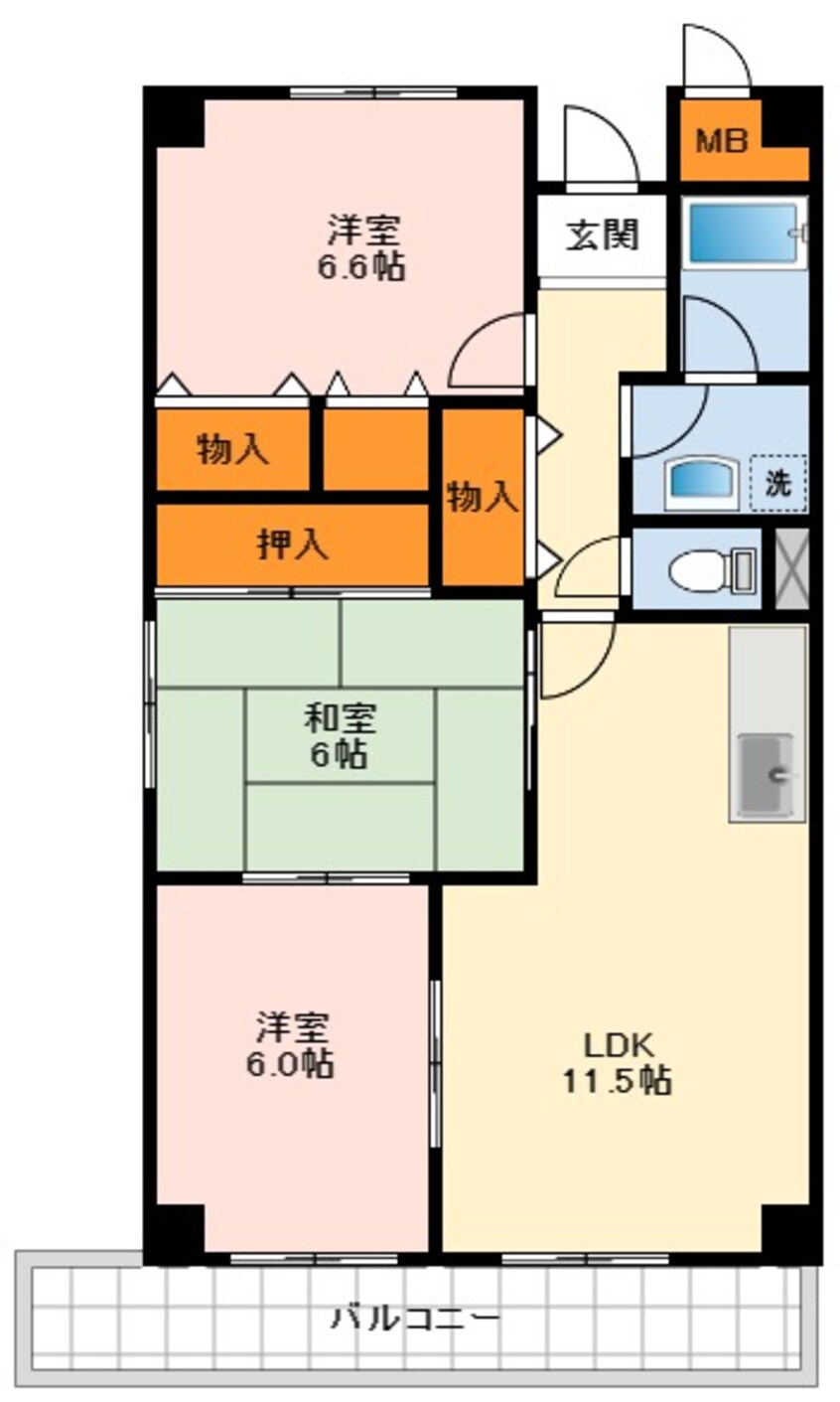 間取図 ラ・フォレグラース