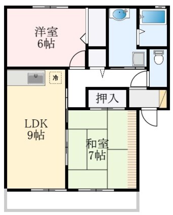 間取図 南海高野線/滝谷駅 徒歩12分 1階 築26年