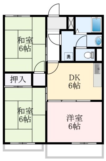 間取図 南海高野線/狭山駅 徒歩15分 1階 築37年