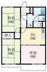 南海高野線/狭山駅 徒歩15分 1階 築37年 3DKの間取り