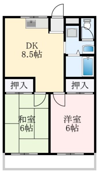 間取図 法橋マンション