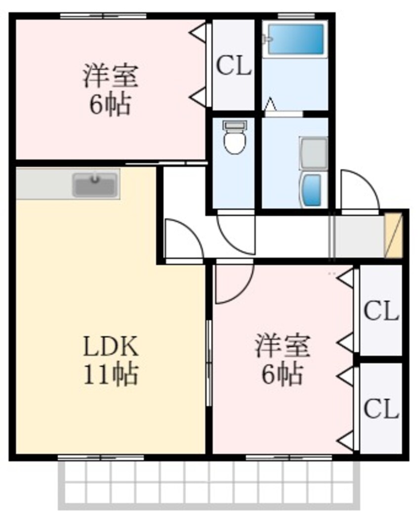 間取図 コテージ原寺