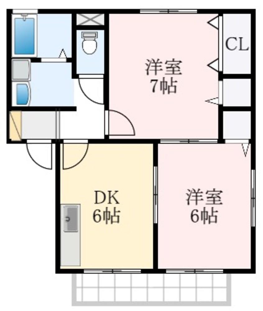 間取図 泉北高速鉄道/泉ケ丘駅 徒歩19分 2階 築21年