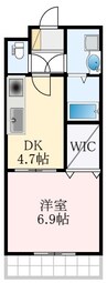 泉北高速鉄道/深井駅 徒歩24分 1階 築19年 1Kの間取り