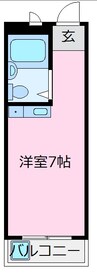 南海高野線/北野田駅 徒歩6分 3階 築38年 1Rの間取り