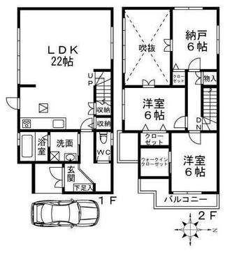 間取図 泉北高速鉄道/和泉中央駅 徒歩14分 1-2階 築19年