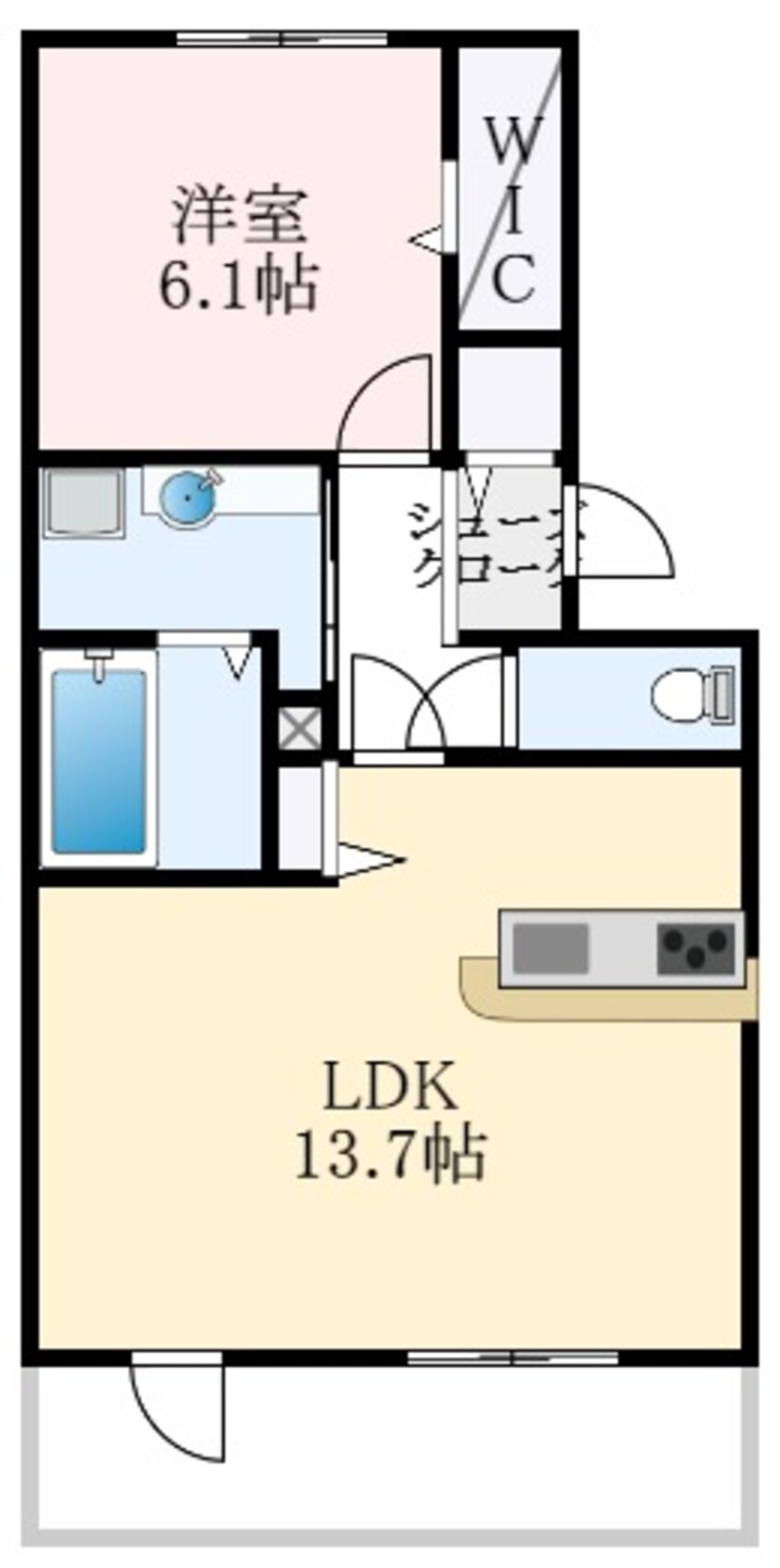 間取図 カーサ高善A棟