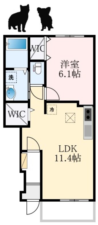 間取図 グラスランド・ウェル