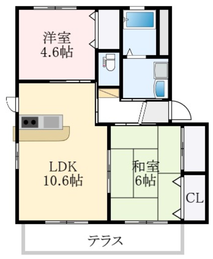 間取図 アーネスト本田山A棟