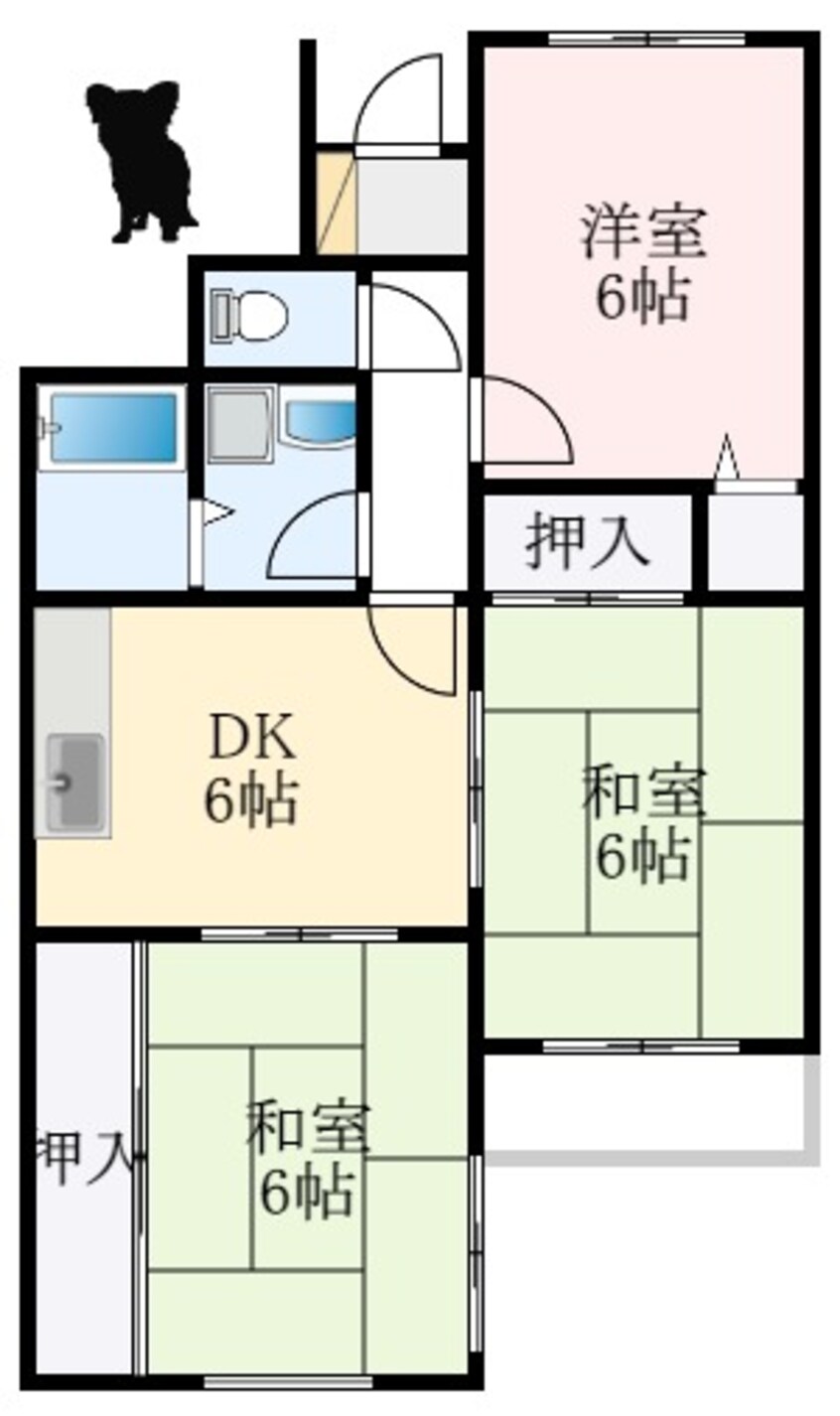 間取図 ウエストリバーハイツ