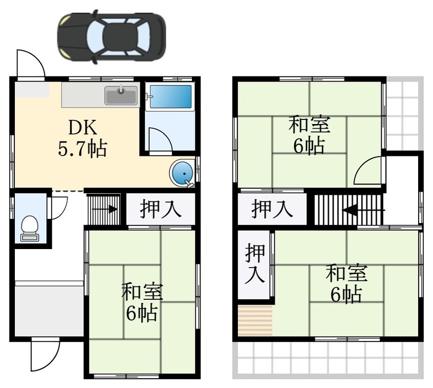 間取図 大美野戸建て135-16