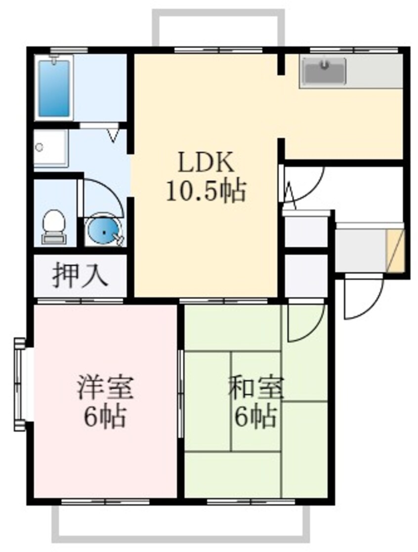 間取図 サンベルテ福田