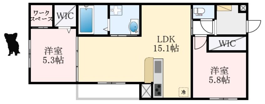 間取図 raffinato金剛