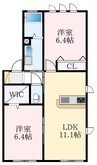 近鉄長野線/喜志駅 徒歩10分 1階 築15年 2LDKの間取り