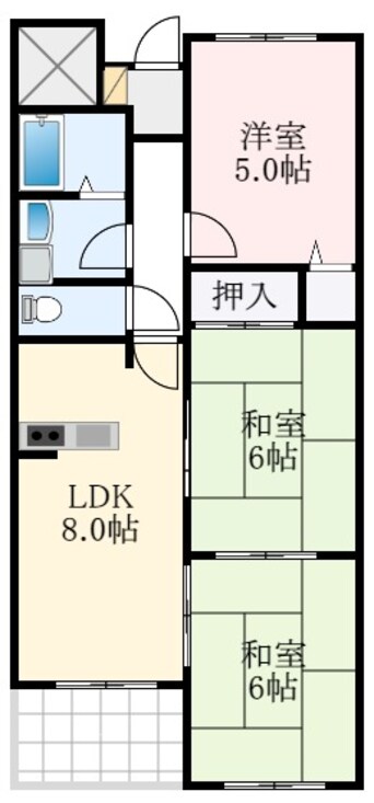 間取図 アデューウエダ