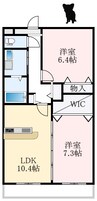 ShaMaisonGreenScent 2LDKの間取り