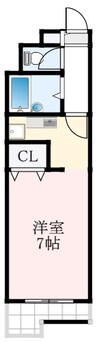 パインリバーI 1Kの間取り