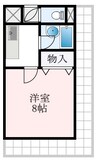 メゾン学園 1Kの間取り