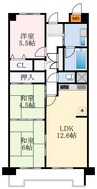 ドミール有住・光明池 3LDKの間取り