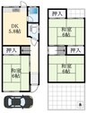 大美野戸建て135-17 3DKの間取り