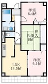 メゾンエスポワール 3LDKの間取り