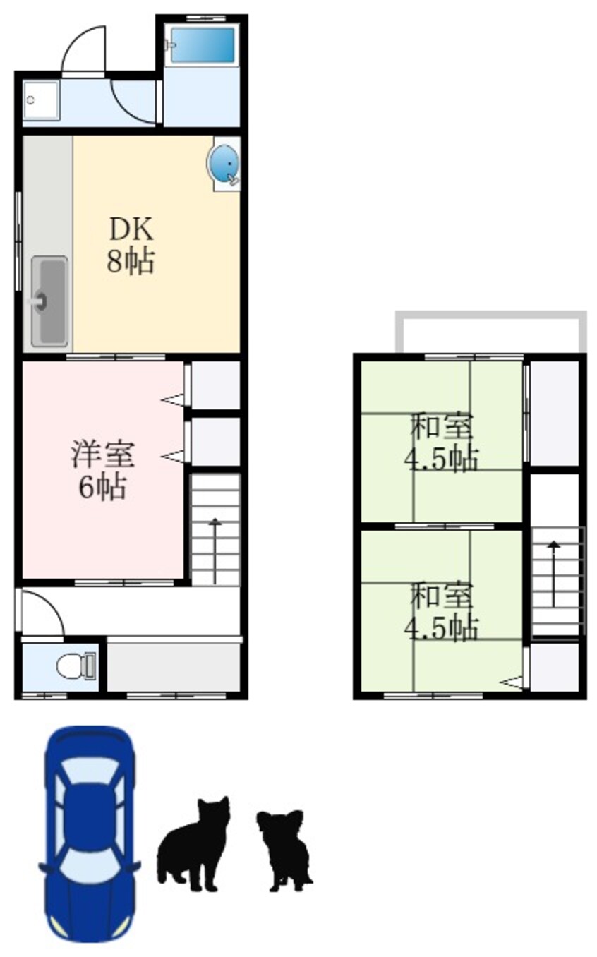 間取図 北野田戸建231-47