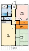 ハイマート宮山台 2LDKの間取り