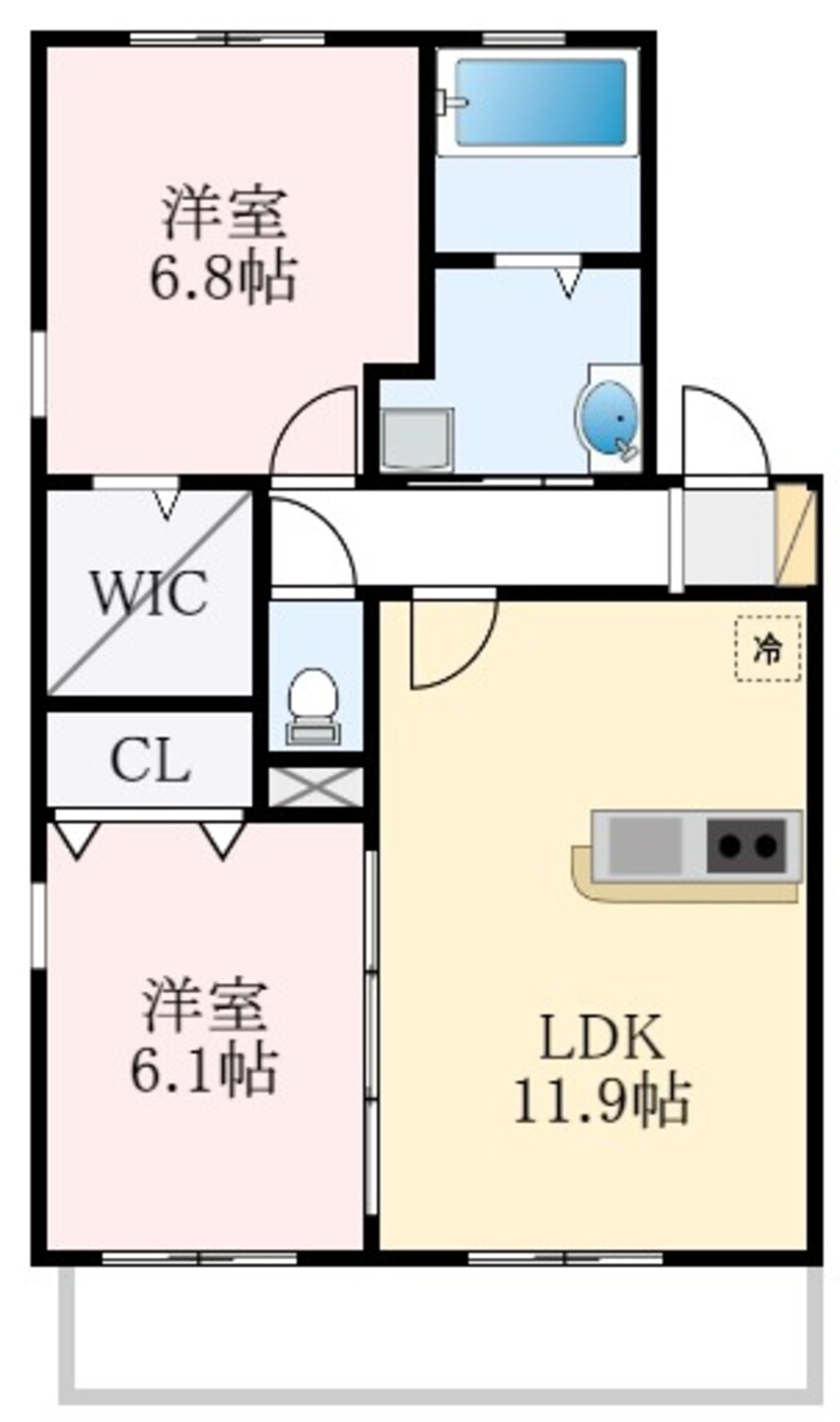 間取図 アヴァンセ和泉中央A棟