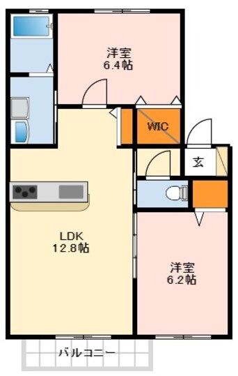 間取図 シャーメゾン鈴の宮