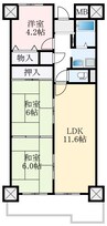 エスト堺グランディール 3LDKの間取り