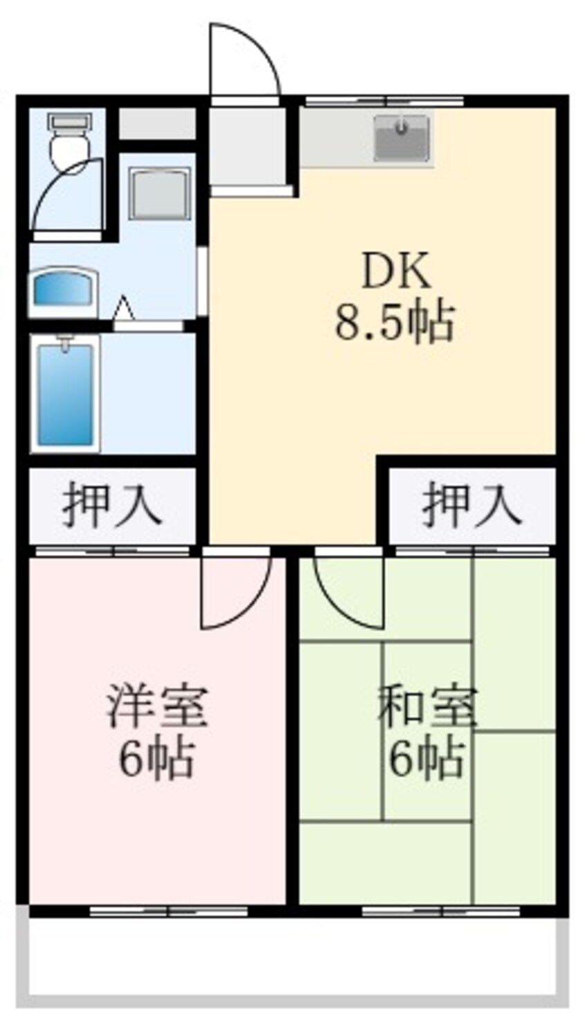 間取図 法橋マンション