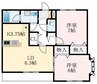 南海高野線/萩原天神駅 徒歩7分 1階 築21年 2LDKの間取り