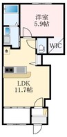 南海高野線/北野田駅 徒歩23分 1階 1年未満 1LDKの間取り