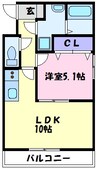 南海高野線/萩原天神駅 徒歩19分 1階 築7年 1LDKの間取り